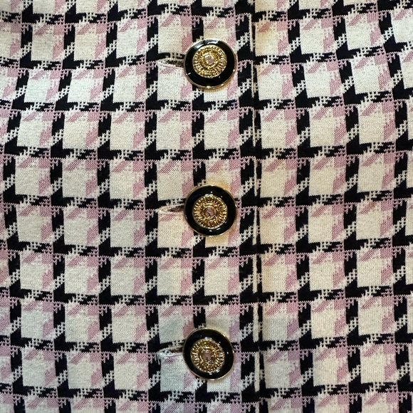 St. John Black & Pink Vintage Suit Set Size 12 - Picture 5 of 5